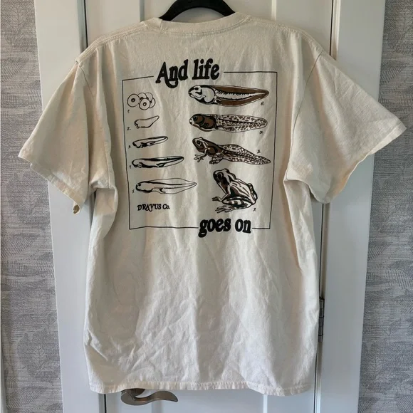 Men’s Dravus Sz Large T-shirt Heading Nowhere Casual Outdoor Preppy Boho Grunge - Picture 2 of 7